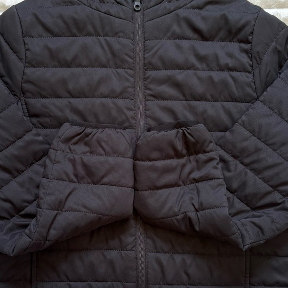 Girlfriend Collective Packable Puffer Jacket Hooded Black Womens Medium - Picture 5 of 10